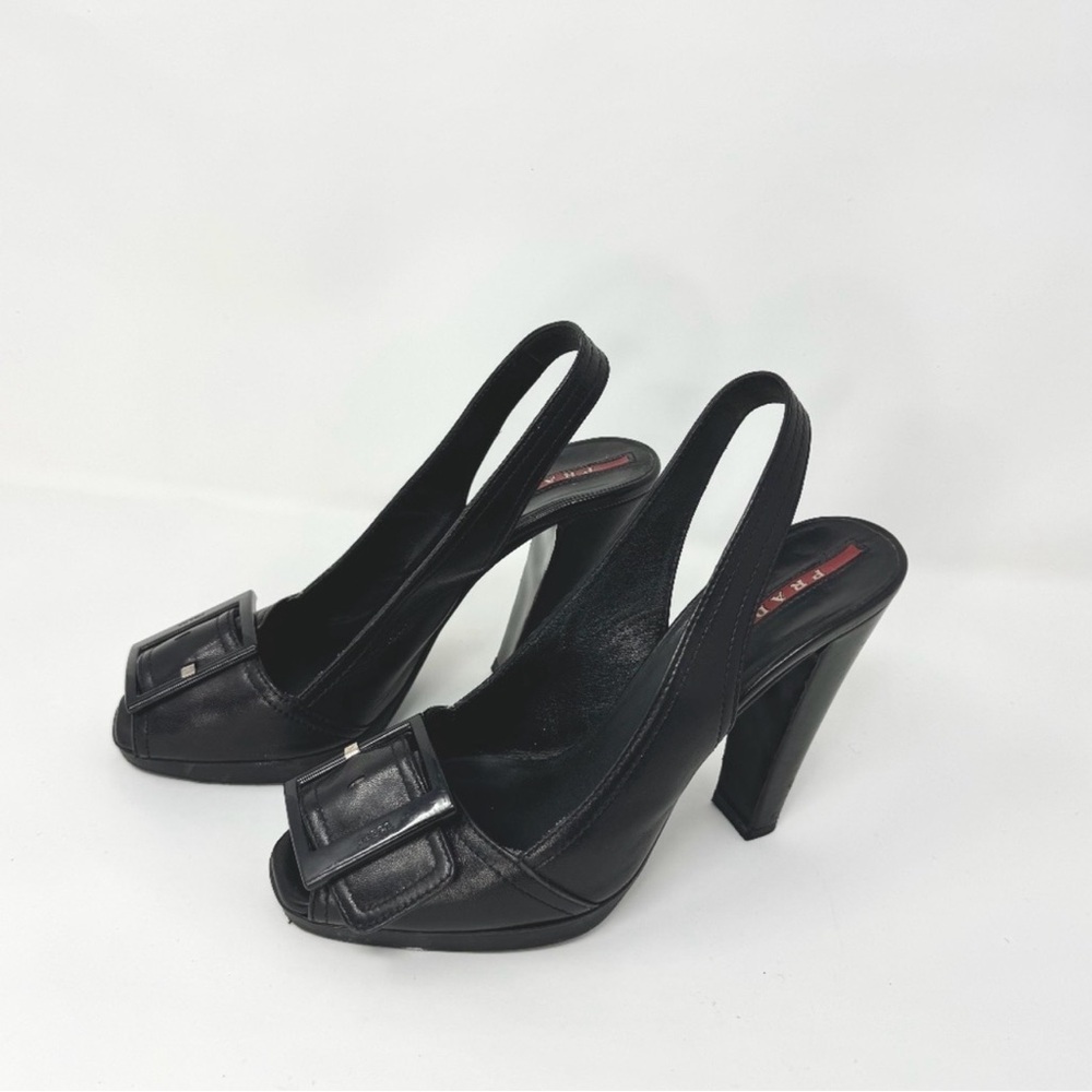 Prada Linea Rossa Slingback Heels